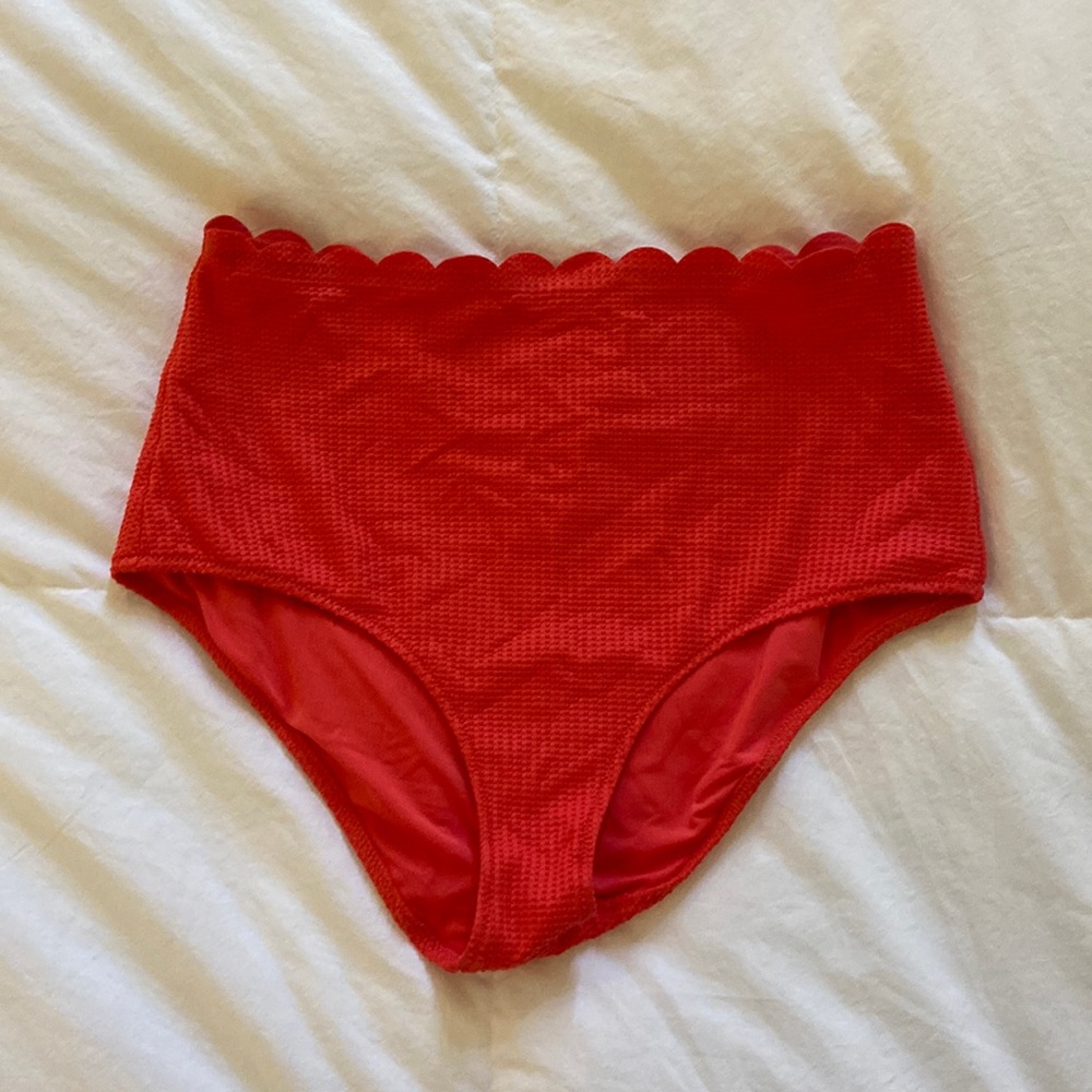 Aerie Scalloped Swim Bottoms - Orange